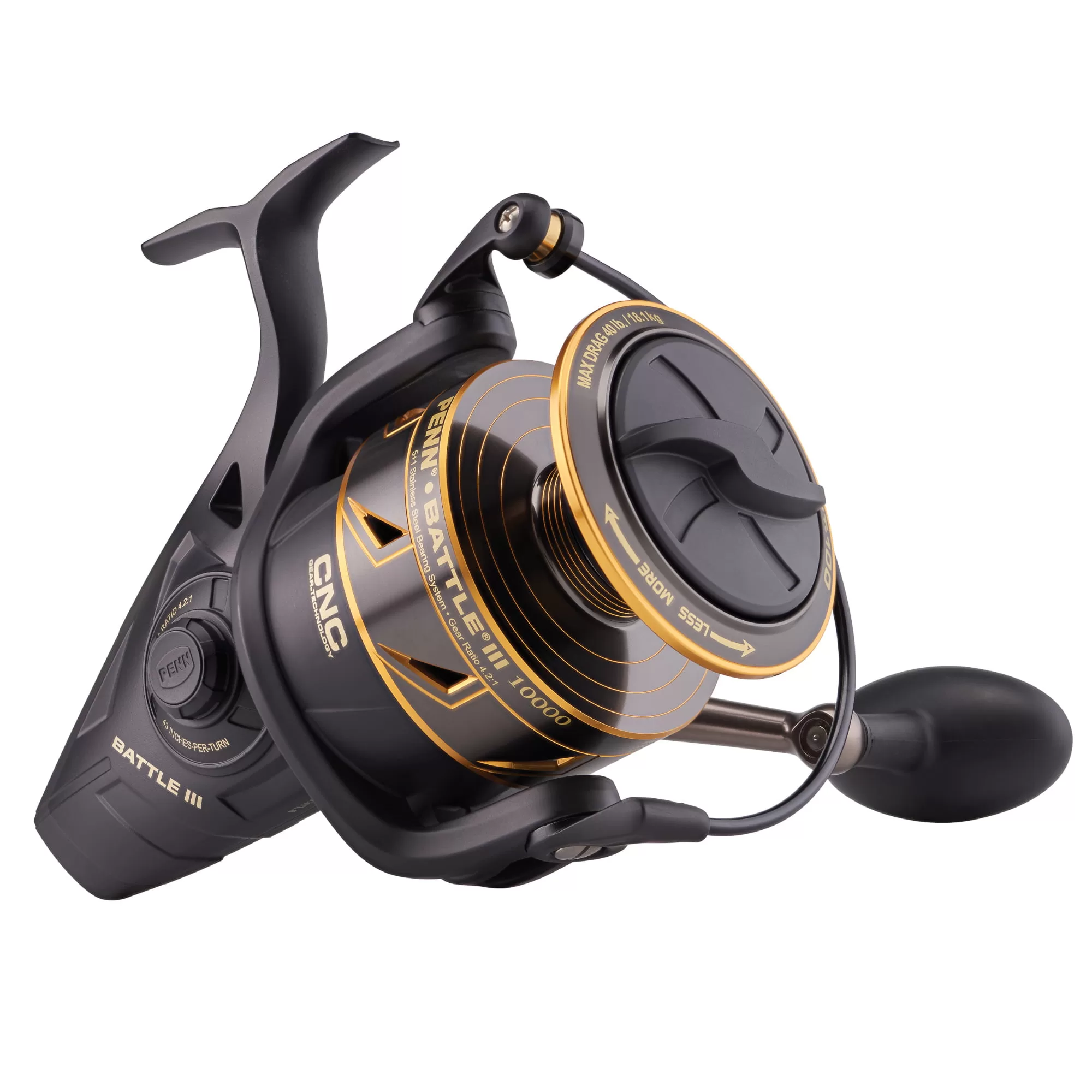 PENN Battle III Spinning Nearshore/Offshore Fishing Reel, Size 10000 -  MartDiscover.com