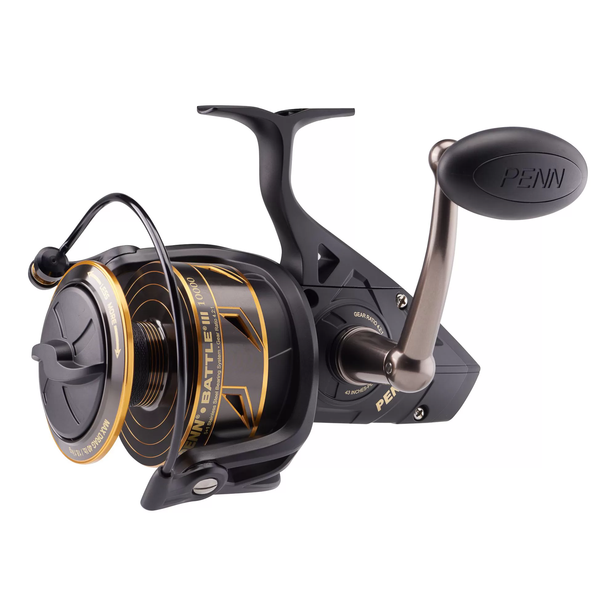 PENN Battle III Spinning Nearshore/Offshore Fishing Reel, Size 10000 - MartDiscover.com PENN Battle III Spinning Nearshore/Offshore Fishing Reel, Size 10000 - MartDiscover.com