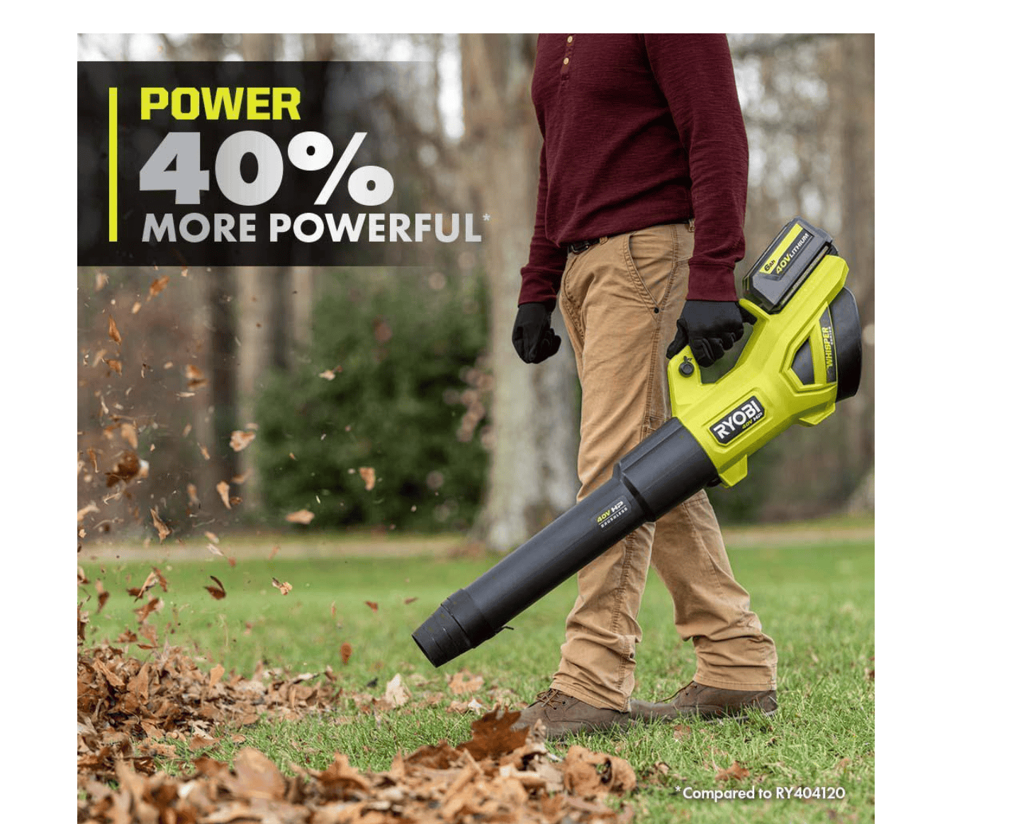 Ryobi RY404014BTL Leaf Blower - Thumbnail 4