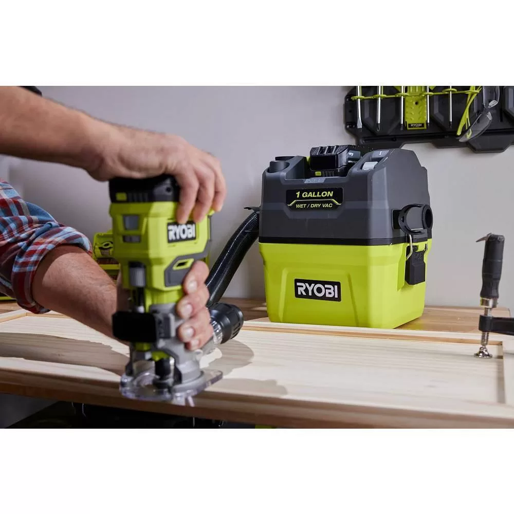 RYOBI PCL733K ONE+ 18V Cordless 1 Gal. Wet/Dry Vacuum Kit with 4.0