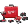 Milwaukee 2850-22CT-48-11-1862 M18 18V Lithium-Ion Brushless Cordless 1/4 in. Impact Driver Kit with Two 2.0 Ah and Two 6.0Ah Batteries