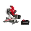 Milwaukee 2734-21-48-11-1880 M18 FUEL 18V 10 in. Lithium-Ion Brushless Cordless Dual Bevel Sliding Compound Miter Saw Kit w/(2) 8.0 Ah Batteries