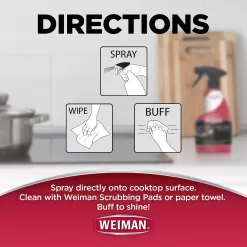 Weiman Ceramic and Glass Cooktop Cleaner - 12 Ounce 2 Pack