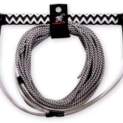 Airhead Spectra No Stretch Wakeboard Rope, Grey/Black/White, 70 ft