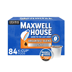 Maxwell House Breakfast Blend Light Roast K-Cup Coffee Pods (84 ct Box)