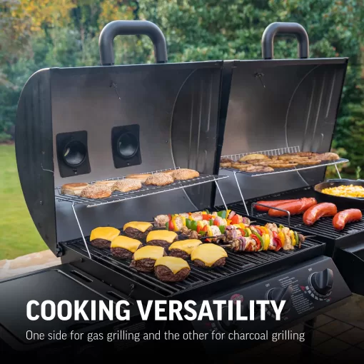 Char-Griller Duo Black Dual-function Combo Grill