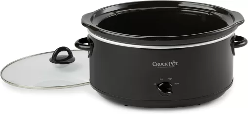 Crock-Pot Large 8 Quart Oval Manual Slow Cooker and Food Warmer, Black (SCV800-B)