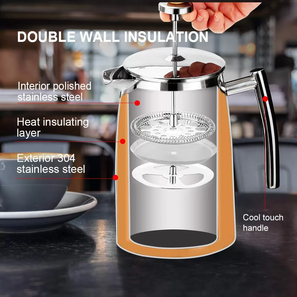 Secura French Press Coffee Maker - Thumbnail 3