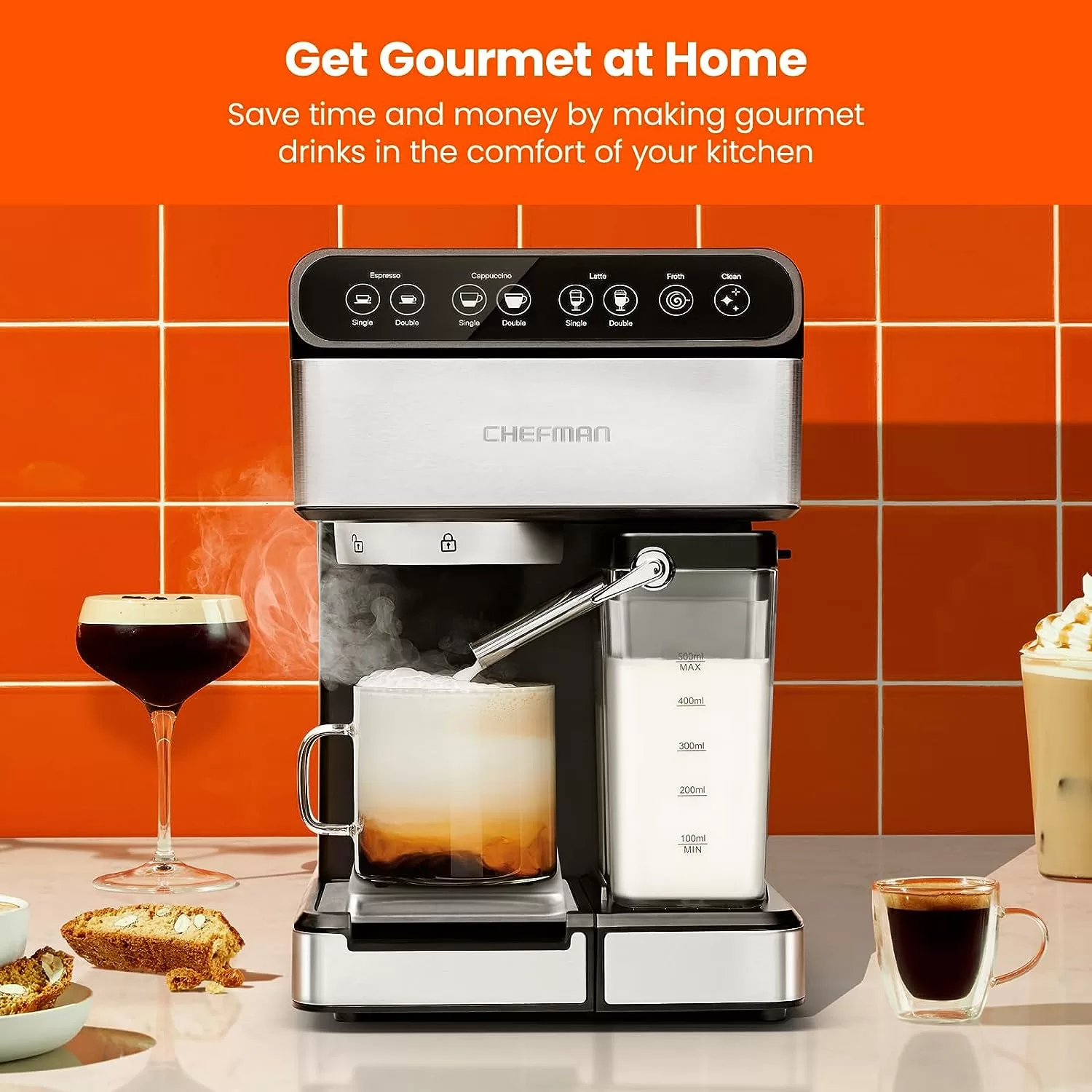 Chefman 6-in-1 Espresso Machine
