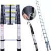 Telescoping Ladder 20ft 6.2M Aluminum DIY Extension Folding Loft Ladder