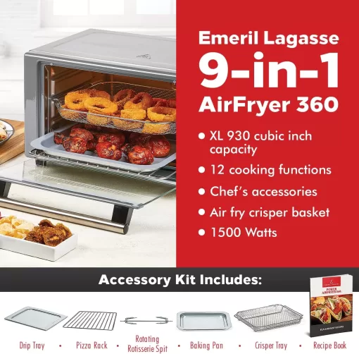 Emeril Lagasse Everyday 360 Air Fryer, Power AirFryer 360