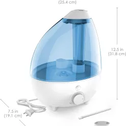 Pure Enrichment MistAire XL Ultrasonic Cool Mist Humidifier - All Day Operation for Large Rooms, 1 Gallon Tank