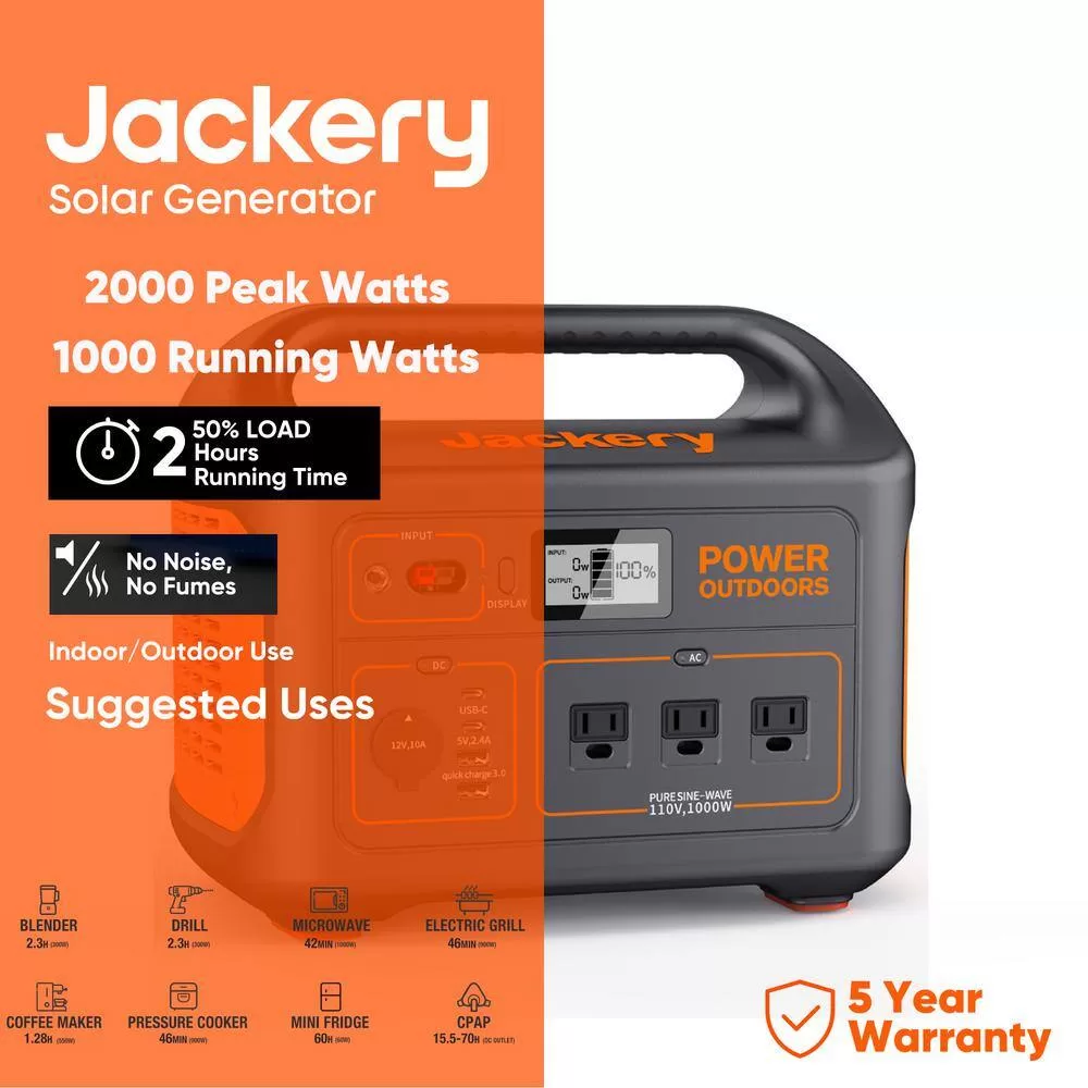 Jackery Explorer 880 Portable Power Station