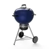 Weber 14516001 22 in. Master-Touch Charcoal Grill in Deep Ocean Blue with Built-In Thermometer