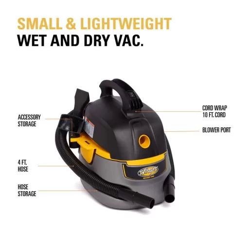 Stinger 25 Gal 175peak Hp Compact Wet Dry Vacnull