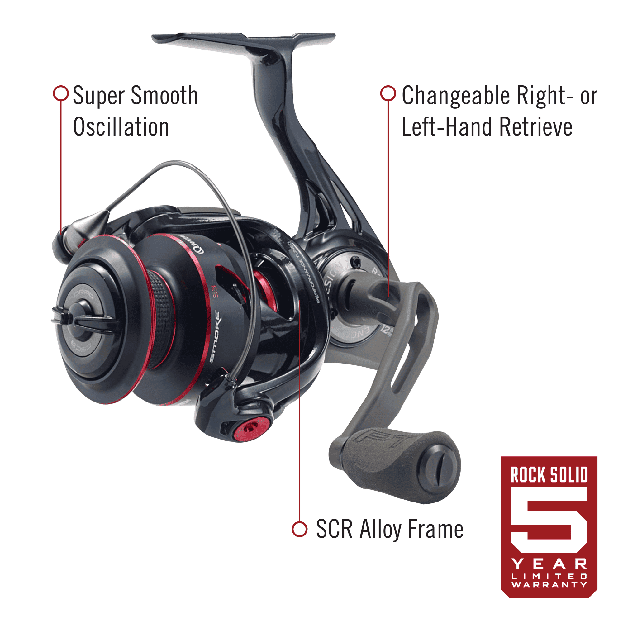 Quantum Accurist Changeable Retrieve 18lb Drag 5.2:1 Ratio Quantum Accurist  Spinning - Right/Left Hand Retrieve, 18lb Drag, Saltwater Ready Fishing Reel