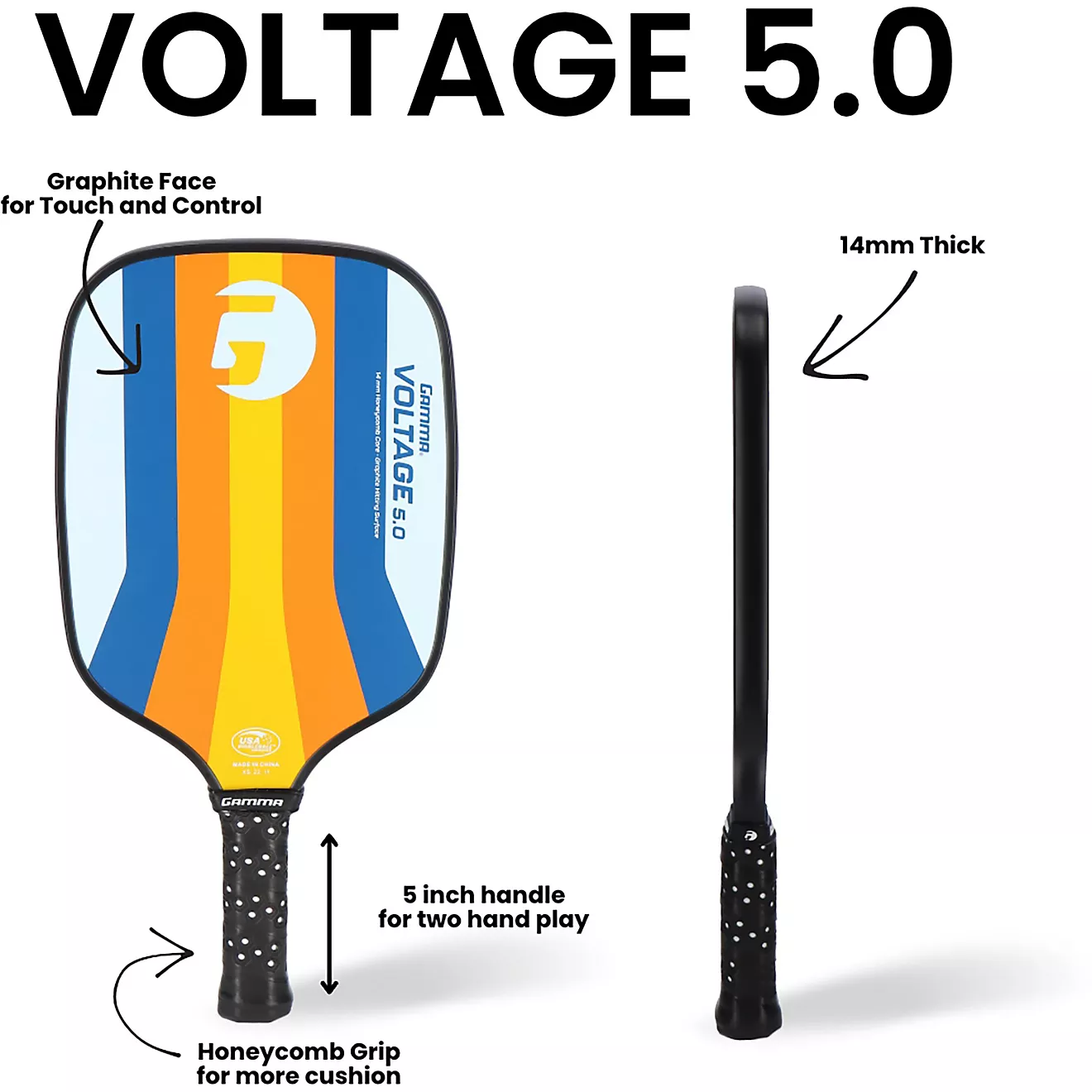 Gamma Voltage 5.0 Pickleball Paddle - Thumbnail 5