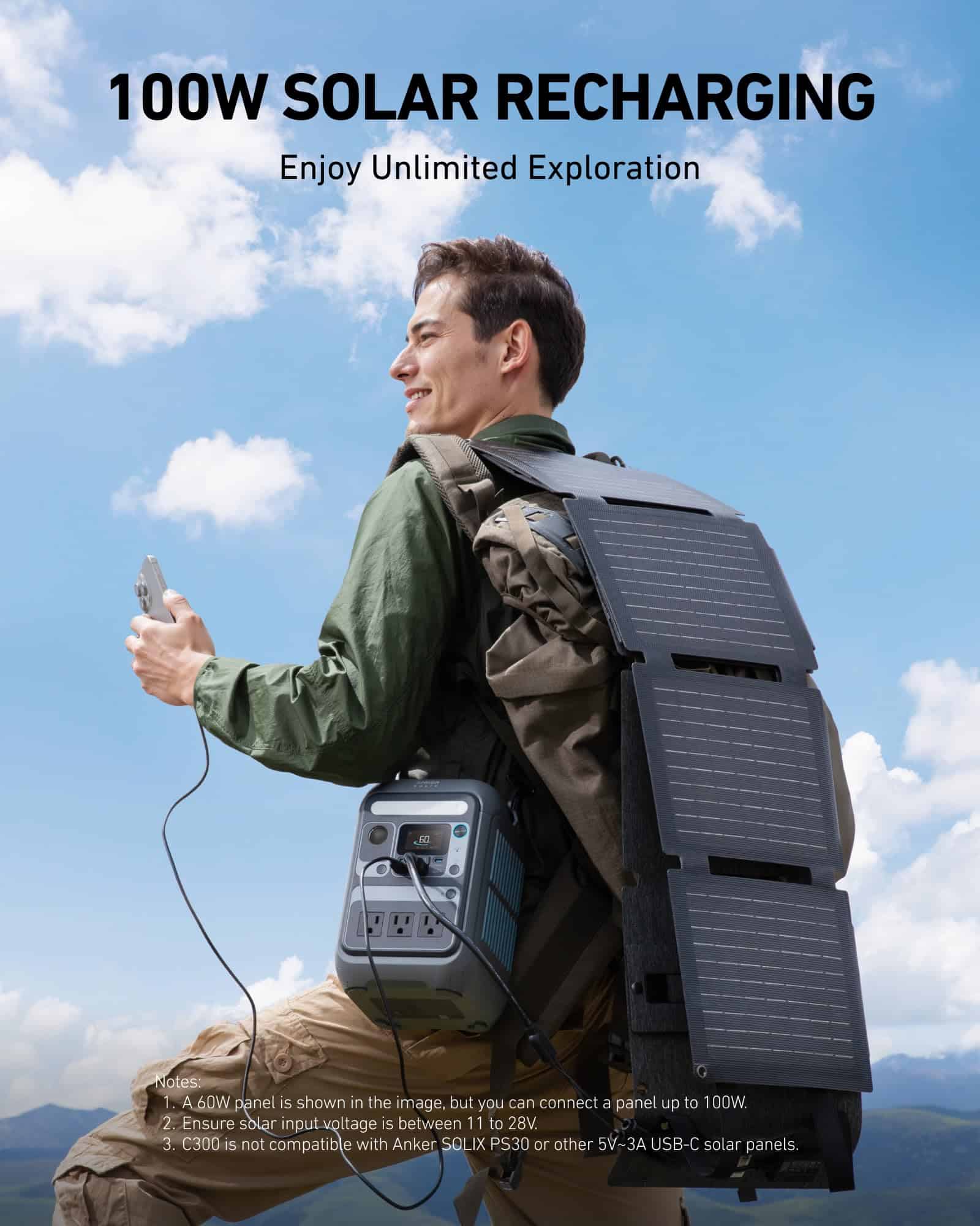 Anker SOLIX C300 Portable Power Station - 288Wh | 300W