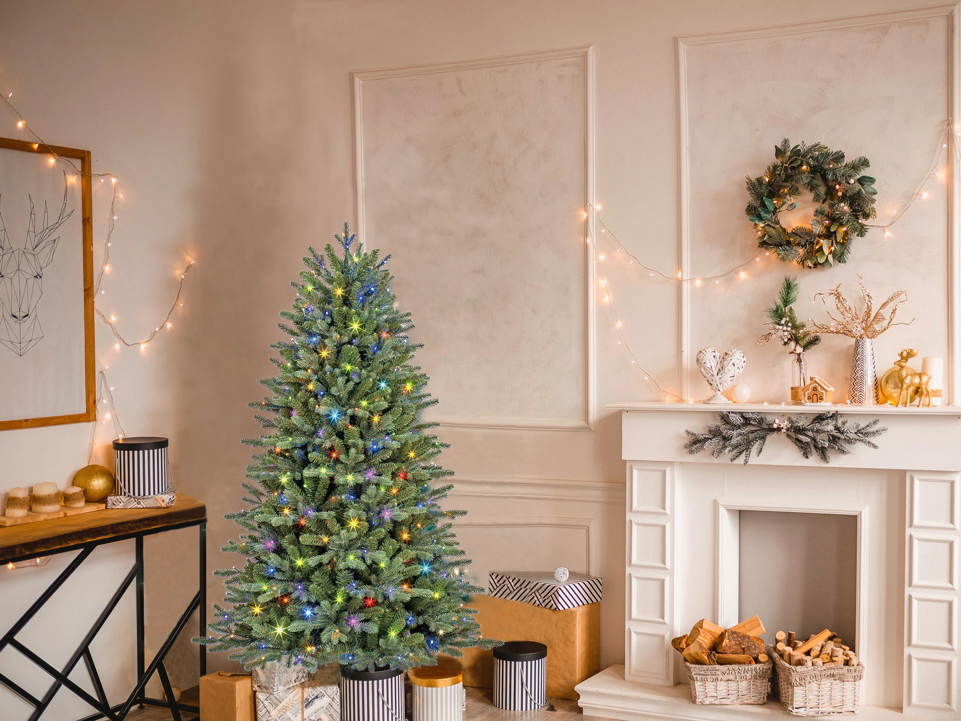 GE Aspen Fir Artificial Christmas Tree - Thumbnail 4