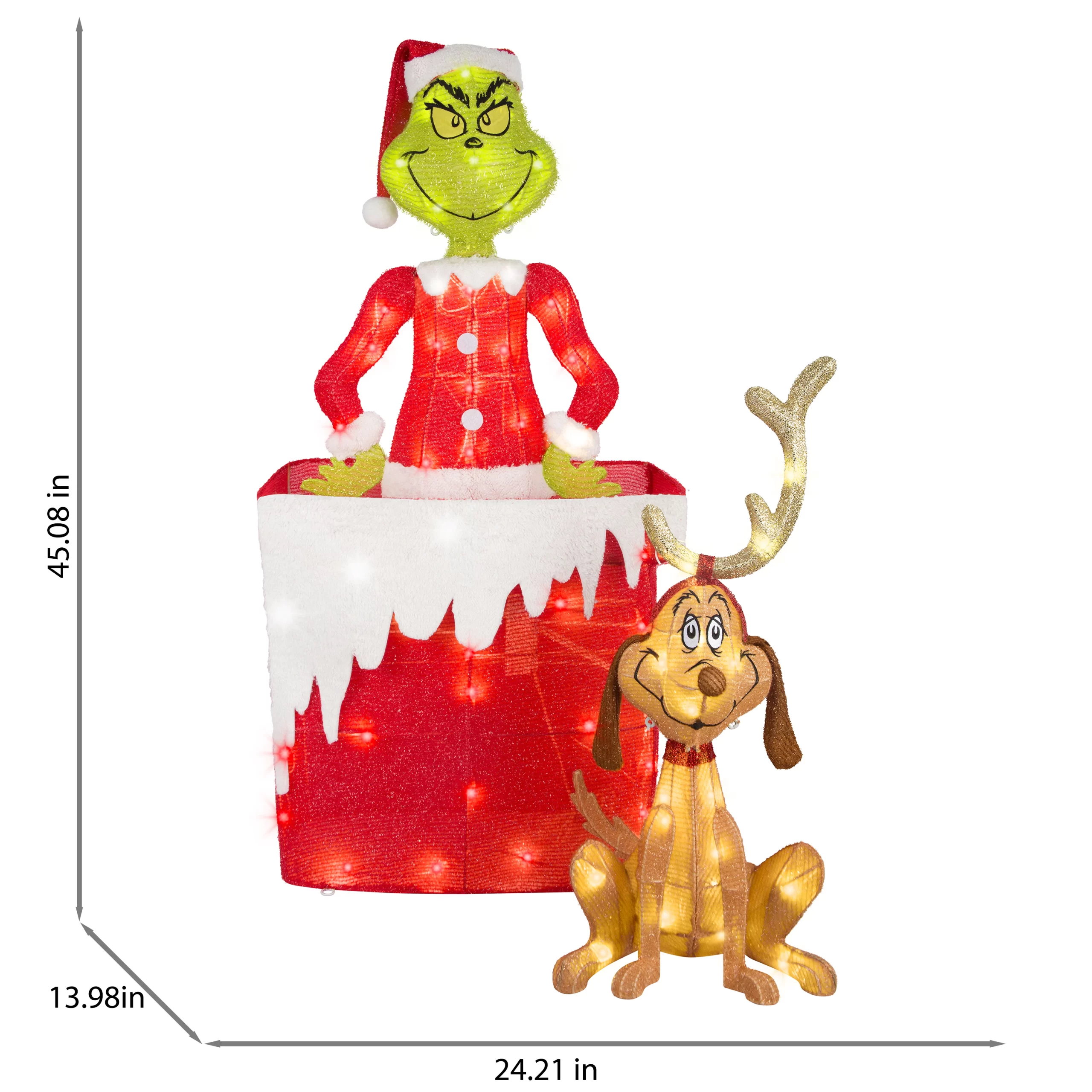 Grinch Animatronic Yard Decoration - Thumbnail 4