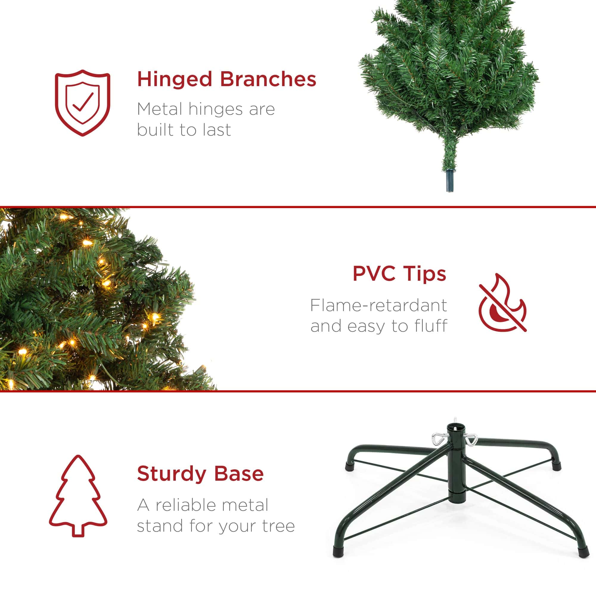 Best Choice Products Spruce Christmas Tree - Thumbnail 5