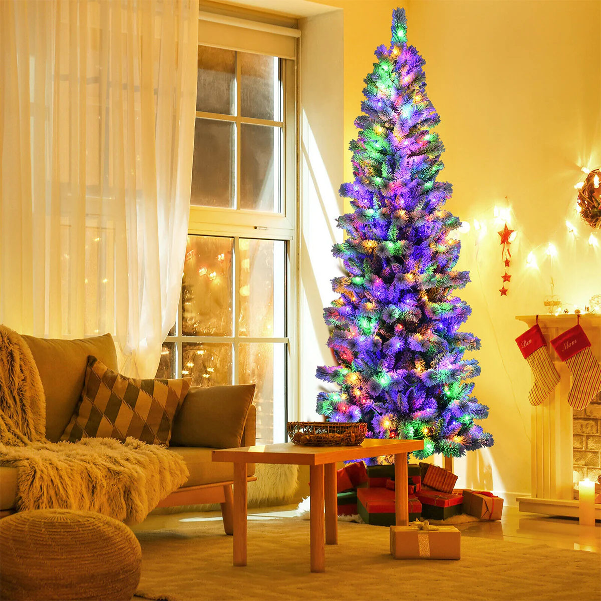 WELLFOR Artificial Christmas Tree - Thumbnail 3