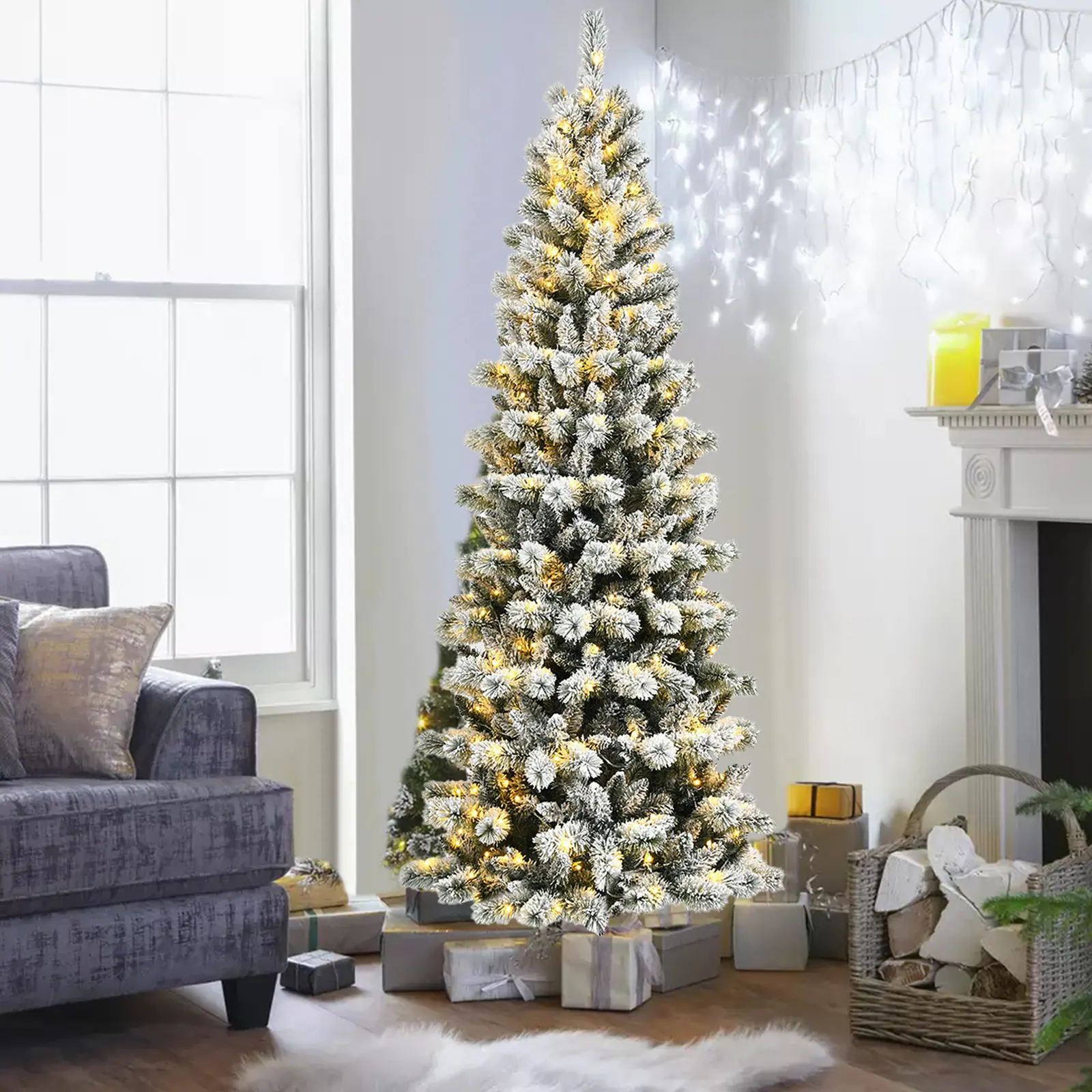 WELLFOR Artificial Christmas Tree - Thumbnail 2