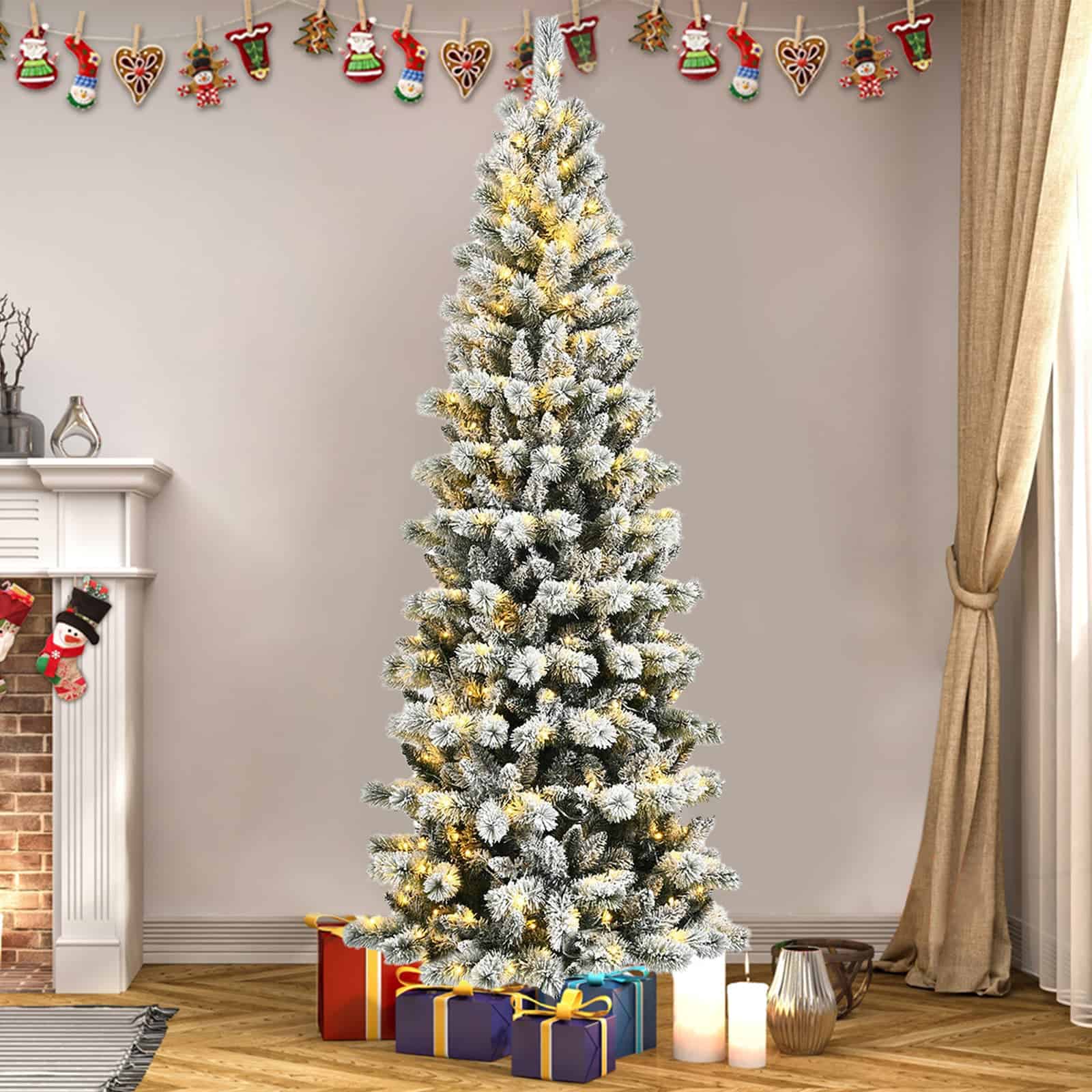 WELLFOR Artificial Christmas Tree - Thumbnail 5