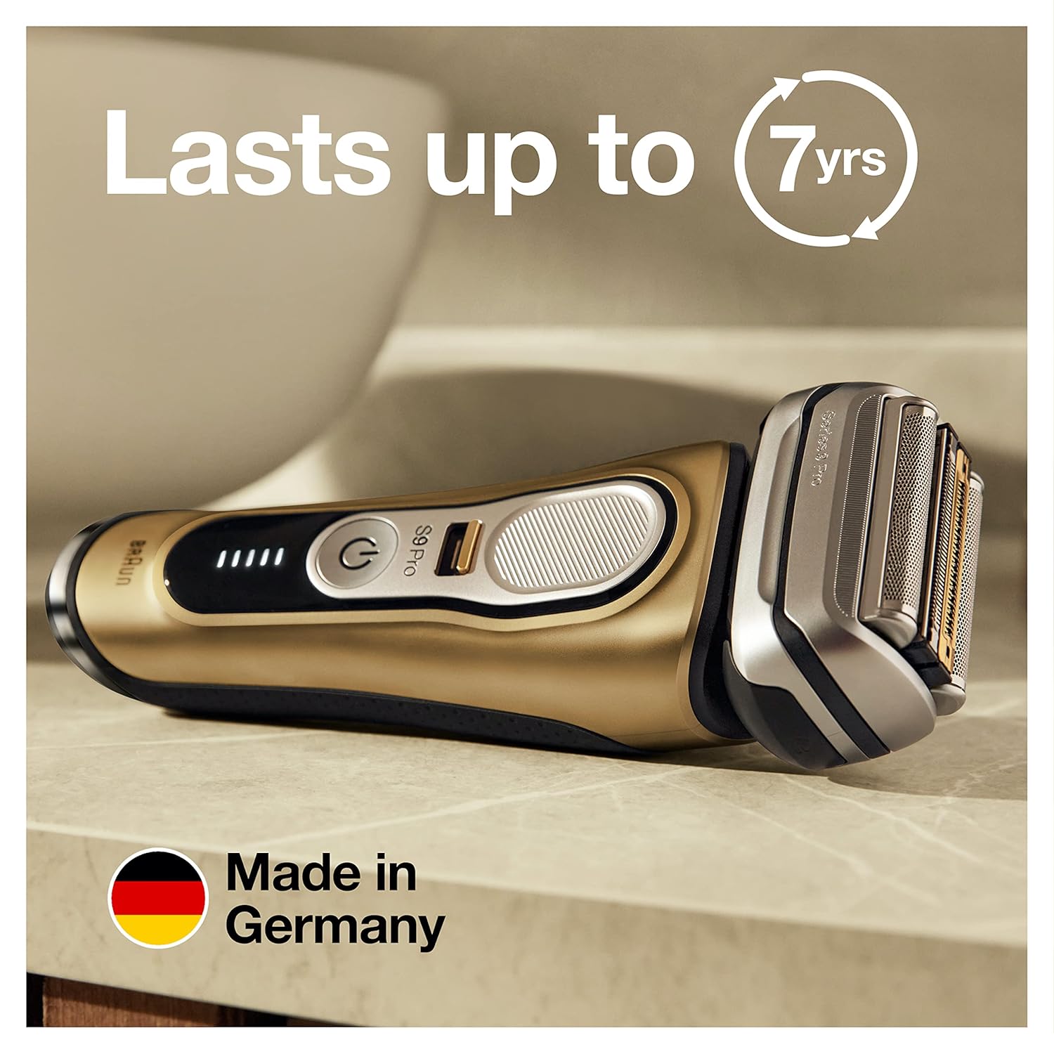 Braun ブラウン Series 9 Pro 9419s ゴールド Braun Series 9 Pro 9419s Electric Shaver for Men, Wet & Dry Shave