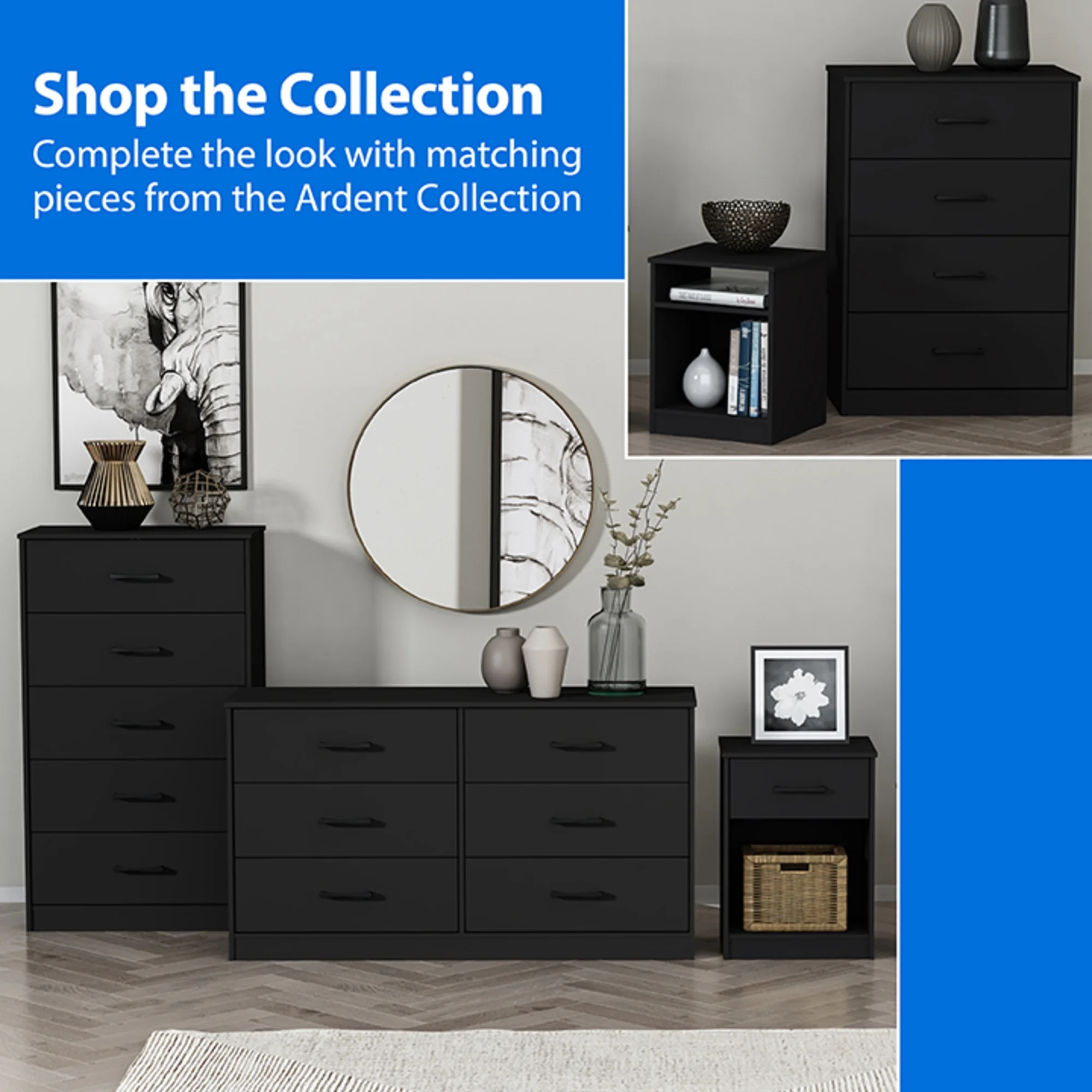 mainstays black dresser Sweetcrispy Dresser
