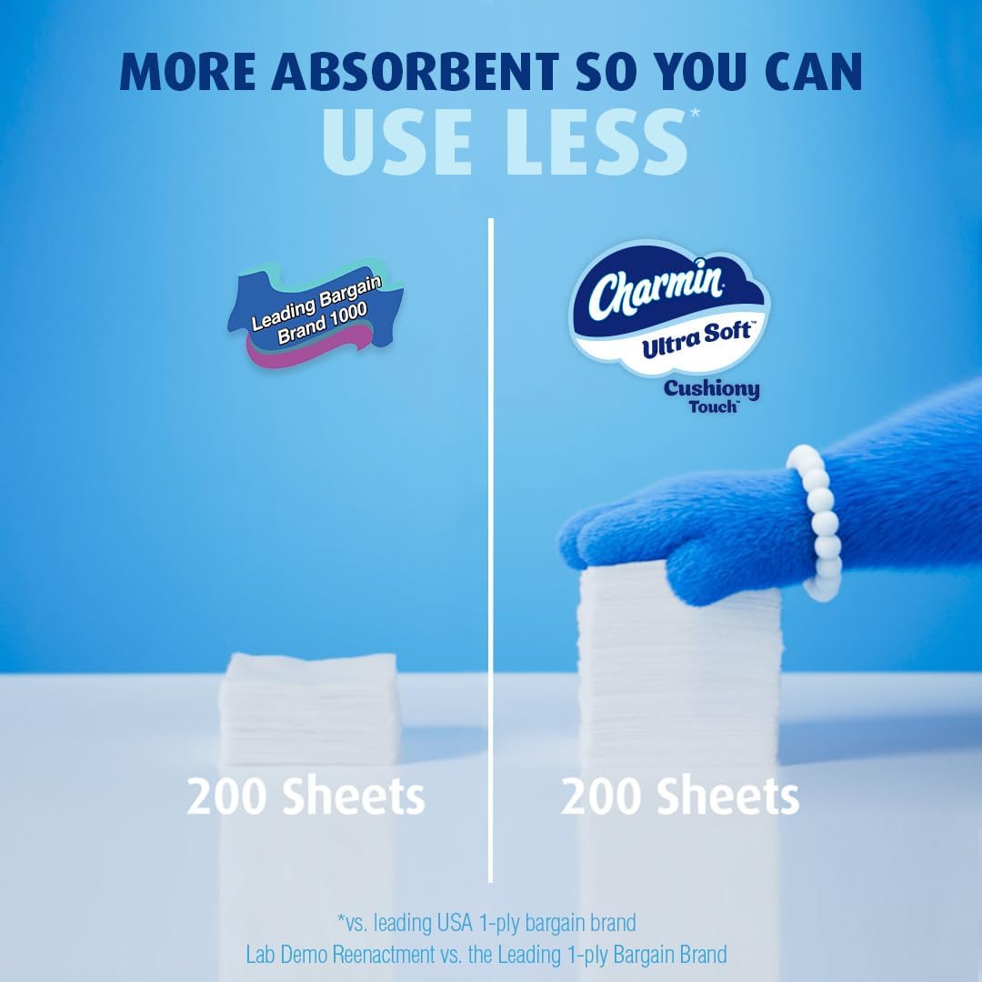 Charmin Ultra Soft Cushiony Touch Toilet Paper - Thumbnail 5