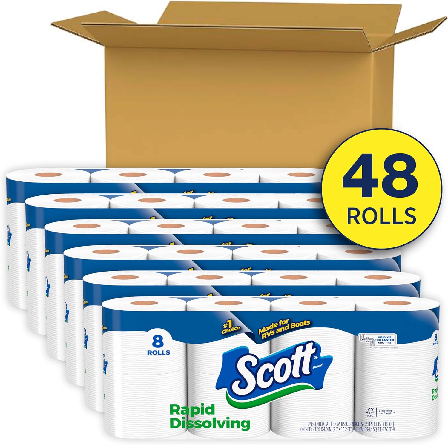 Scott Rapid-Dissolving Toilet Paper - Thumbnail 3