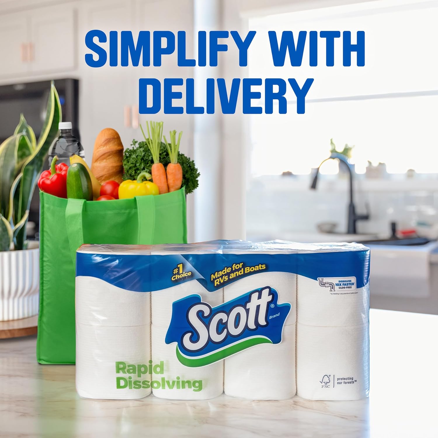 Scott Rapid-Dissolving Toilet Paper - Thumbnail 4