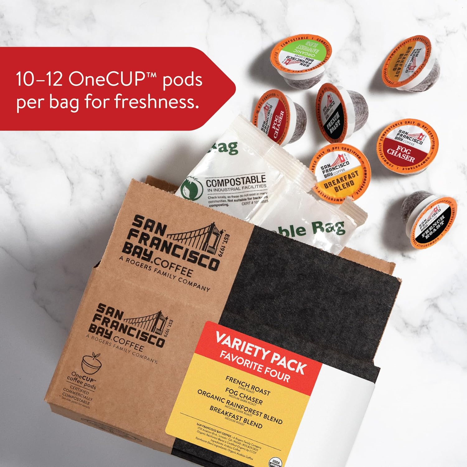 San Francisco Bay Compostable Coffee Pods - Original Variety Pack (80 Ct) - MartDiscover.com San Francisco Bay Compostable Coffee Pods - Original Variety Pack (80 Ct) - MartDiscover.com