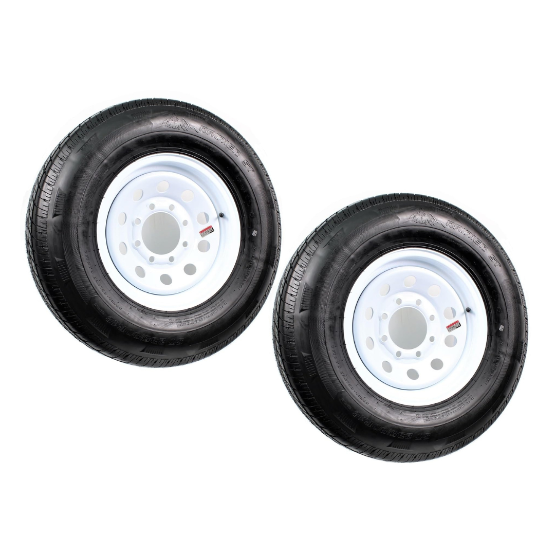 eCustomrim 2-Pack Radial Trailer Tire On Rim ST205/75R14 Load Range D ...