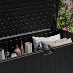 Suncast 200 Gal. Plastic Deck Box, Black - MartDiscover.com