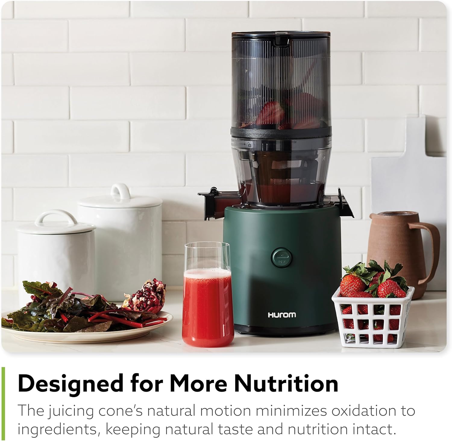 Hurom H320 Slow Juicer, Self-Feeding Cold Press Juice Machine for