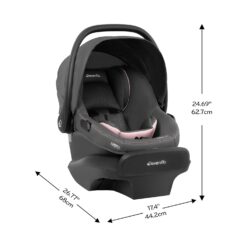 Evenflo LiteMax NXT Infant Car Seat with SensorSafe (Primrose Pink) -  MartDiscover.com