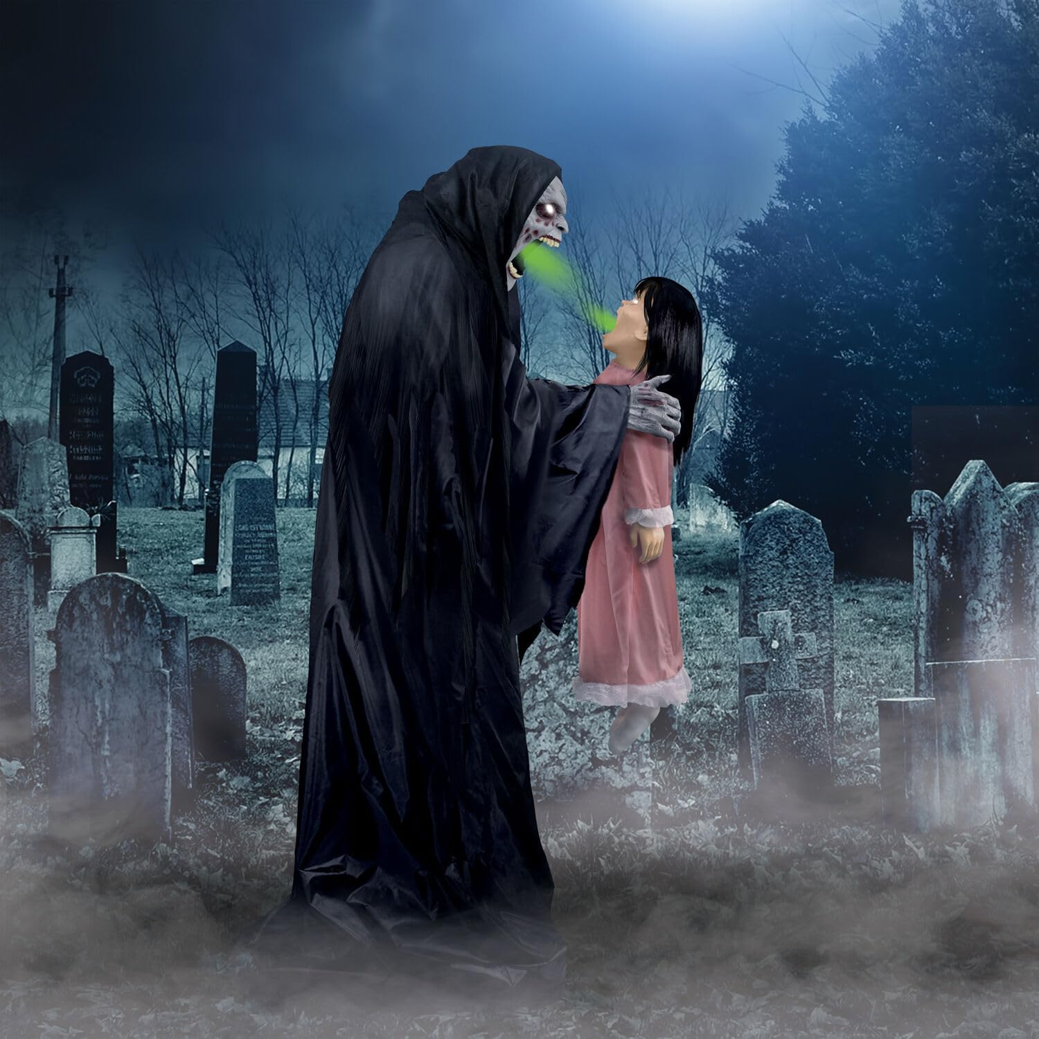 Haunted Hill Farm Soul Sucker Demon Reaper with Child by Tekky