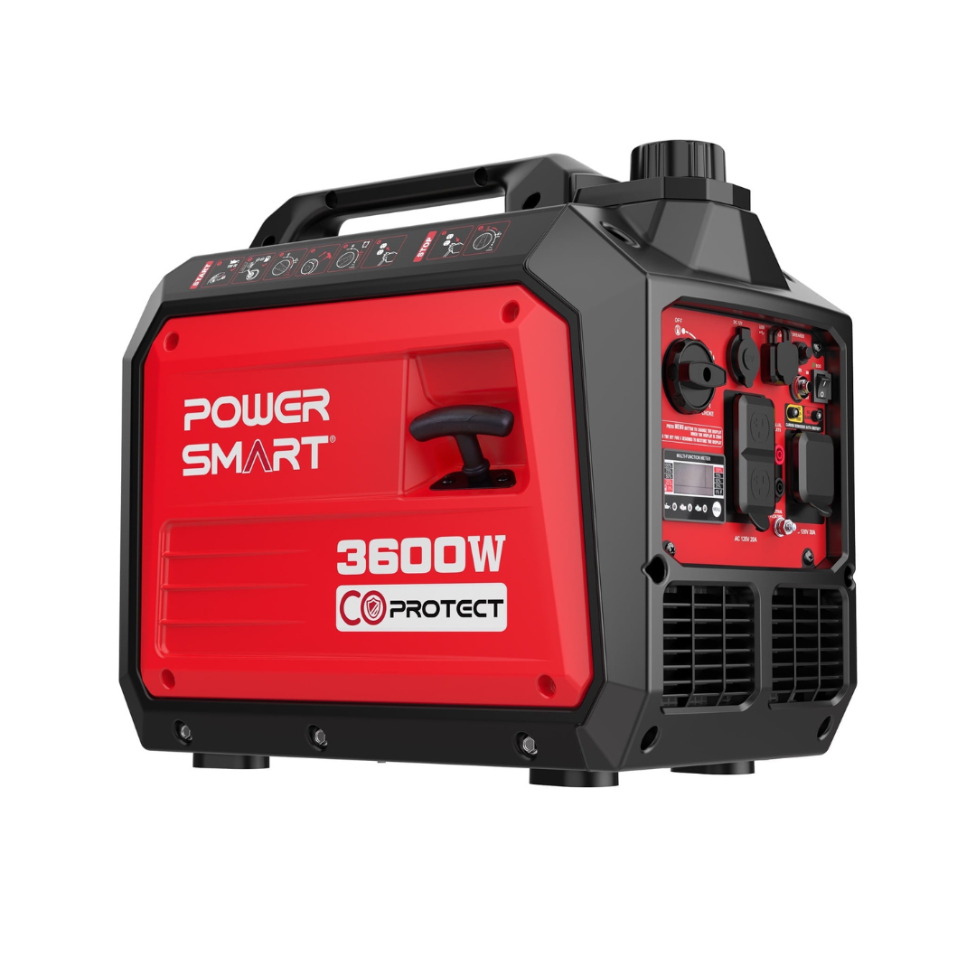 Powersmart Portable Powered 3600W,Usb Output, Low Noise Quiet for Home Gas Inverter Generator EPA Compliant