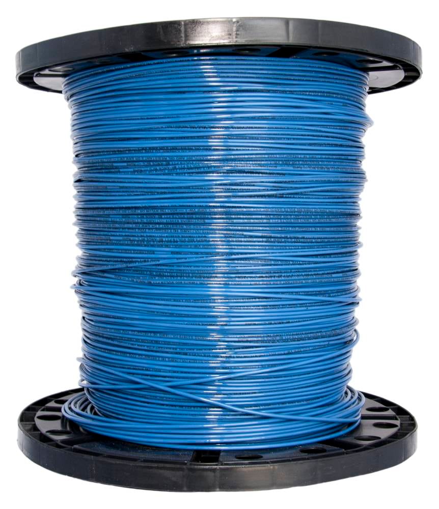 Southwire 2500-ft 10 -AWG Blue Stranded Copper THHN wire ( By-the-roll ...
