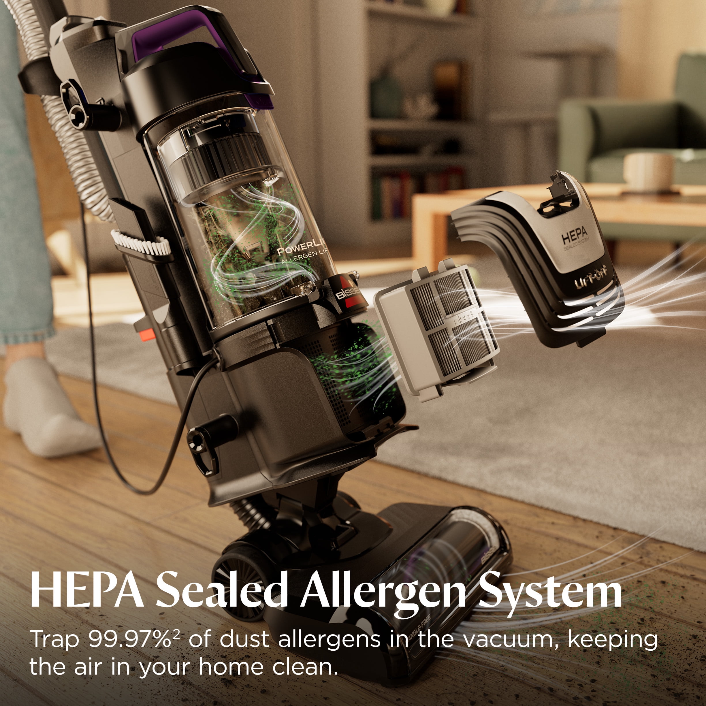 BISSELL PowerLifter Allergen Lift-Off, Bagless, Upright Vacuum