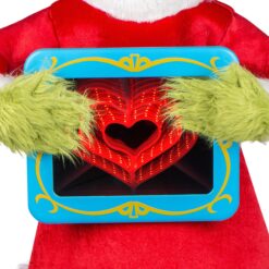 Grinch 4-ft Dr. Seuss The Grinch with Heart Musical Animatronic
