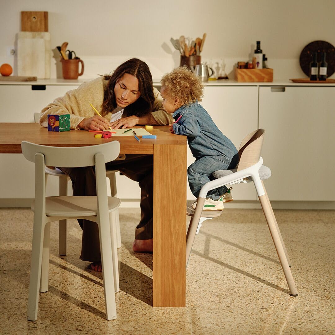 Bugaboo Giraffe Wooden Baby High Chair, Neutral Wood/White -  MartDiscover.com